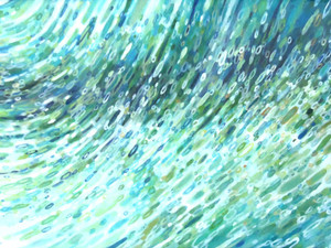 Amber and Blue Waves