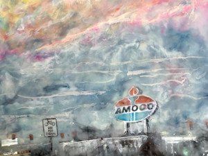 On the way home (The Amoco Sign)