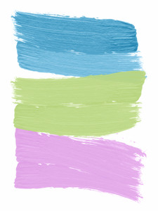 Blue Green Pink Shape