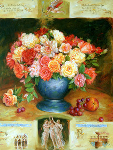 Flowers  & 3 Dancers
