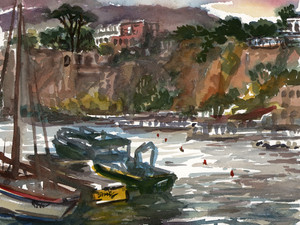Sorrento Harbor, 50 degrees at 6am