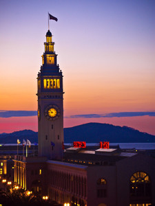 Ferry Building at Sunset, San Francisco