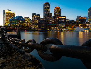 Boston Harbor Skyline