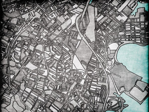 Abstract Map of Roxbury