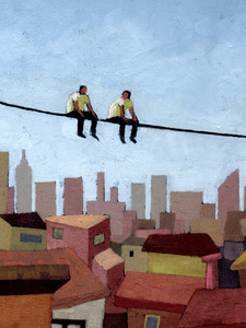 Perched: 2 Guys Chatting