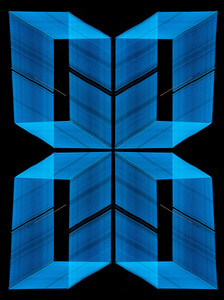 Blue Neon Window Lights #126