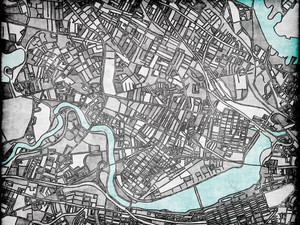 Abstract Map of Cambridge