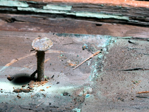 Galvanized Nail with Oxidized Paint