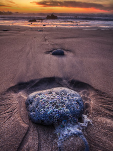 Bubbles on the beach