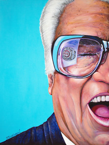 HARRY CARAY CUBS WIN Blue Variant