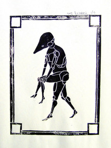 Block Print with Legs