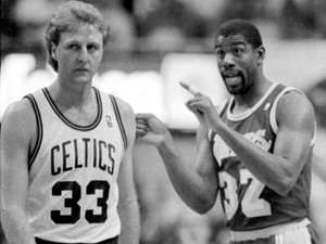1986 Larry Bird & Magic Johnson
