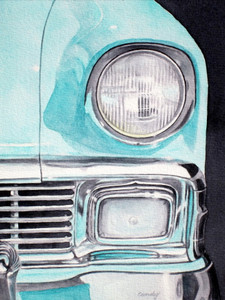 Classic Aqua Chevy