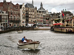 Amsterdam Canal Scene