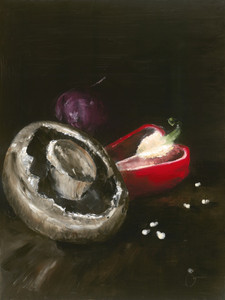 Portabella, Red Pepper and Red Onion​