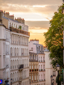 Montmartre Façades at Sunset