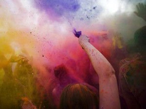 Holi Color Throw
