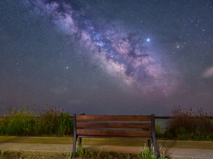Bench under the stars