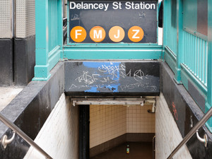 Delancey Street Station in Lower East Side, Manhattan, NYC