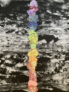 rainbow rocks on the moon