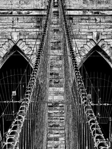 Brooklyn Bridge Cables  3116bw