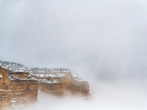 Grand Canyon Through The Clouds