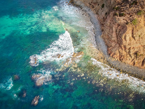 Dana Point Aerial Wave Detail