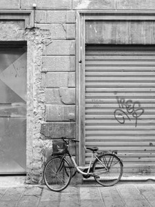 Bicycle on the Streets of Florence Italy