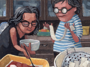 2 Broads Making Lasagna