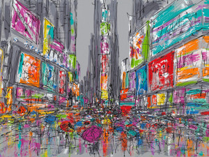 RAINY DAY IN TIMES SQUARE​