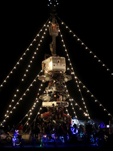 Car Spire - Burning Man 2018