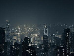 Hong Kong skyline from Victoria peak