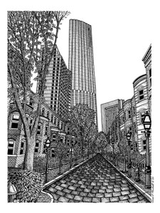 Boston's St. Germain Street & 1 Dalton Tower