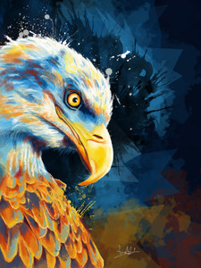 Eagle Eye, bird digital illustration