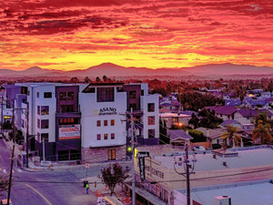Firey Burning Sunrise on Rooftop | North Park, San Diego