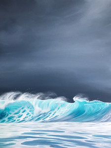 Storm Break Stormy Ocean Painting