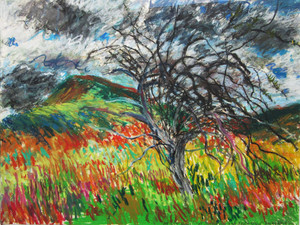 "Mt. Norwottuck and Apple Tree"