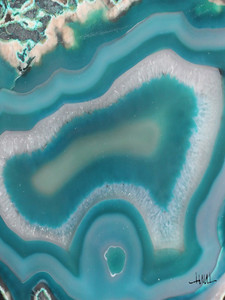 Aqua Island Geode