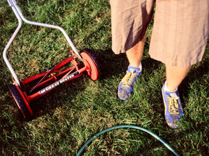mowing shoes