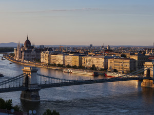 City of Budapest at Sunset