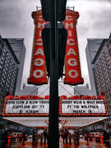Chicago Theater Abstract - Red