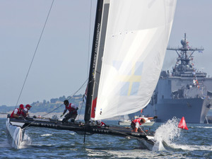 Artemis Reaching To Finish in Boston Harbor