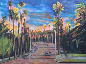Beverly Hills street scene