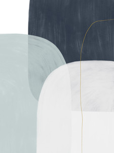 Modern Shapes Blue