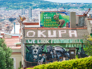 Barcelona Street Art Over the City