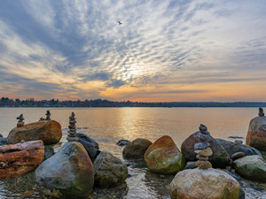A Blessing of Inuksuit Overlook English Bay