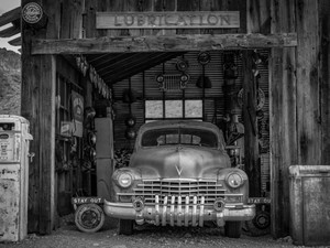 1950's Era American Car in the Desert