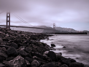 Cloudy Golden gate - San Francisco