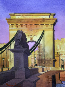 Hungary Budapest Chain Bridge