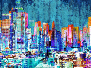 New York Turquoise Sky